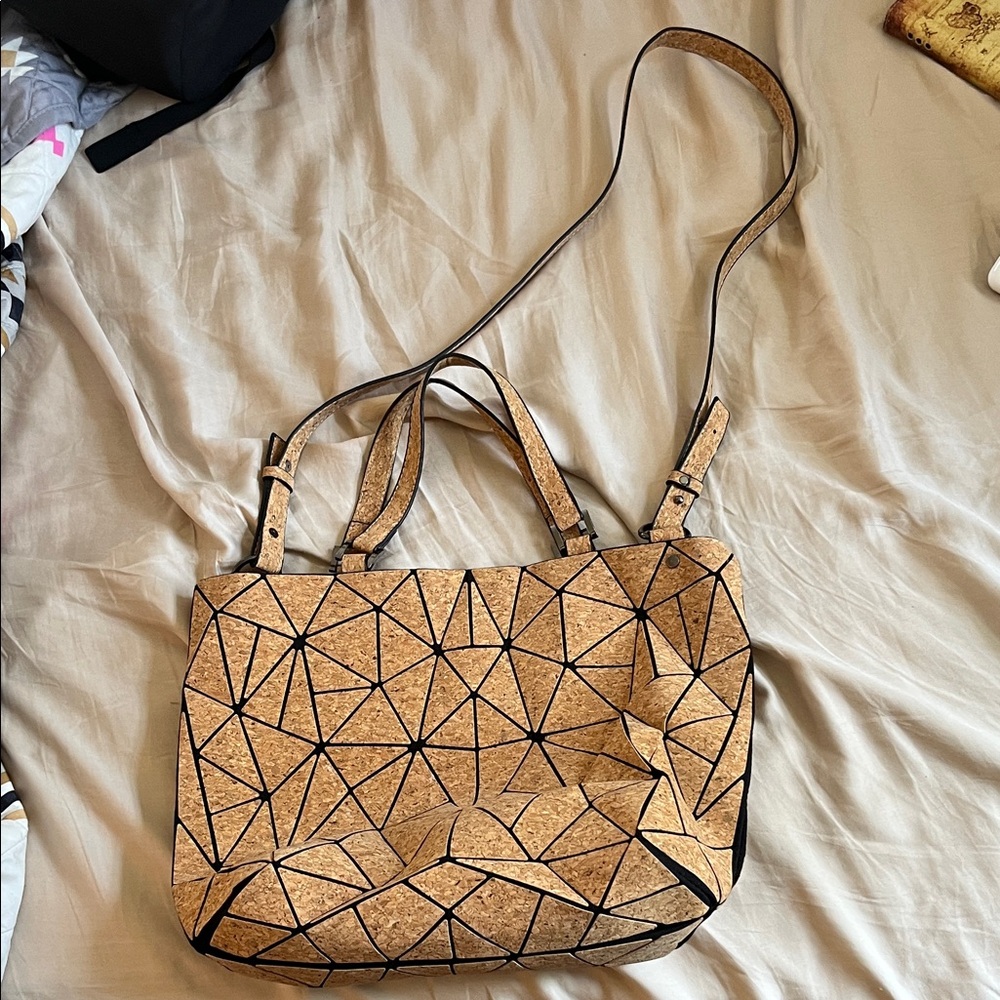 Geometric Tan Women's Bag